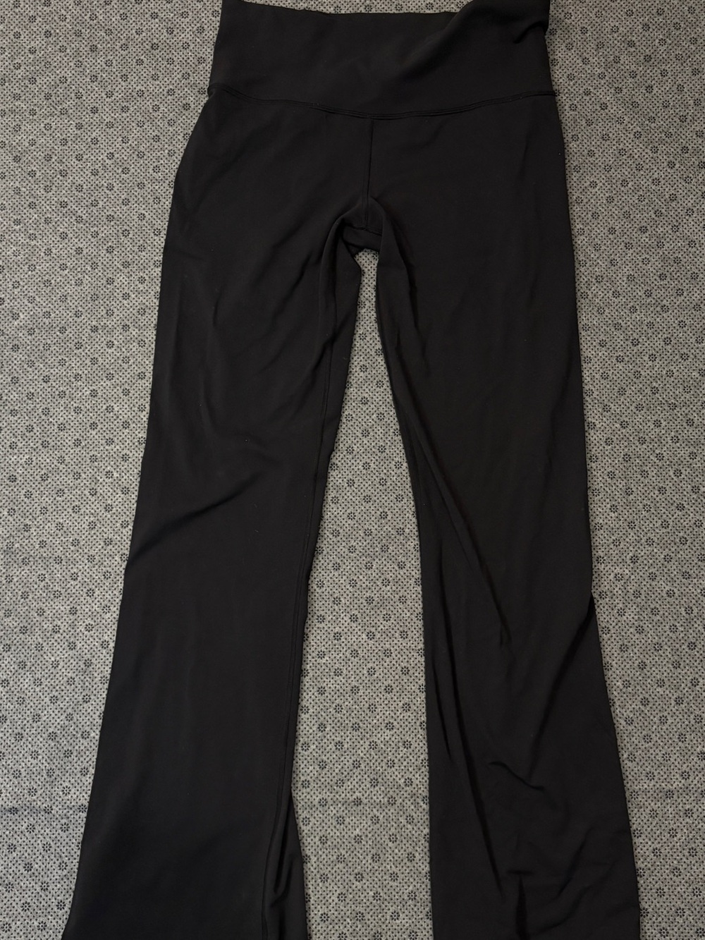 lululemon Black Groove High Rise Flare Yoga Pants 33” Inseam